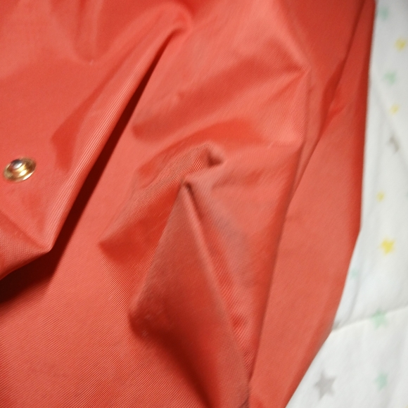 LONGCHAMP BAG NYLON ORANGE VGUC - Picture 5 of 13